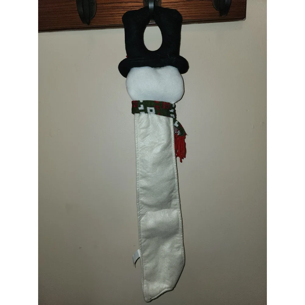Christmas Snowman‎ Door Handle Decorations With Bells And Scarf